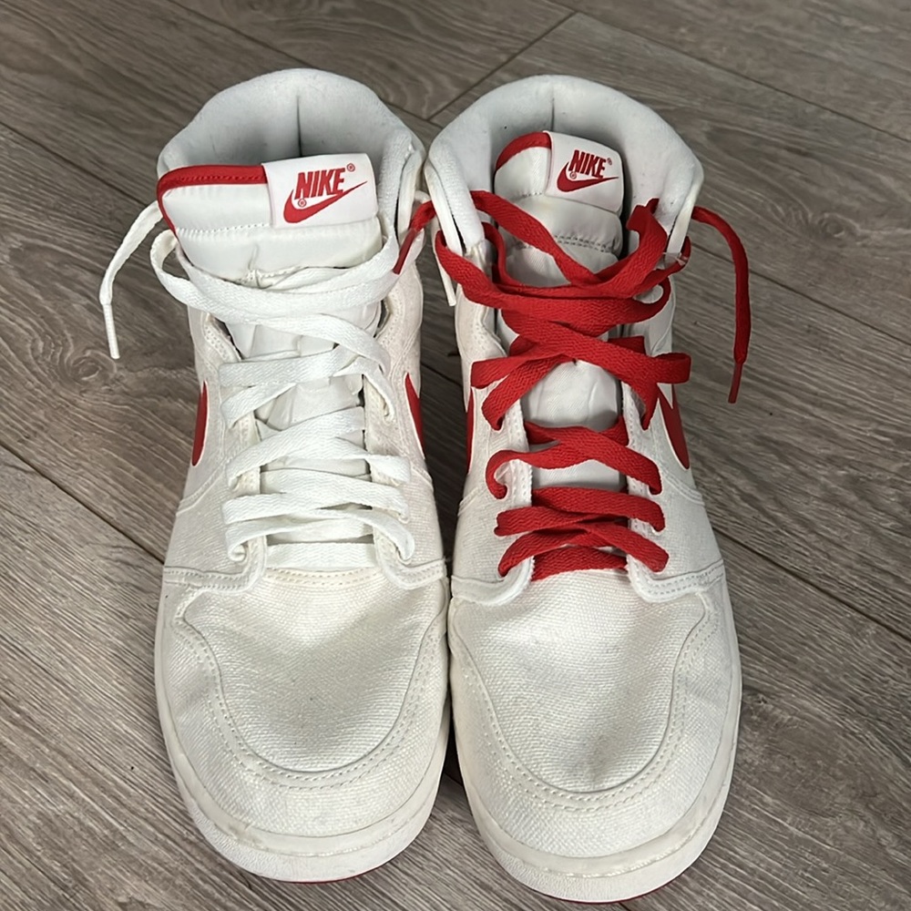 Nike Ajko White Canvas Shoes - image 2